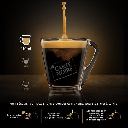 Ikonische 100 % Arabica-Kaffeekapseln, kompatibel mit Nespresso BLACK CARD