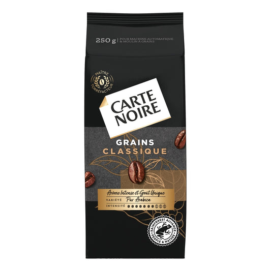 Café en Grains 100% Arabica Intensité 7 CARTE NOIRE le paquet de 250g