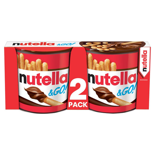 Biscuits Noisettes et Cacao Nutella & GO x2 packs - 104g