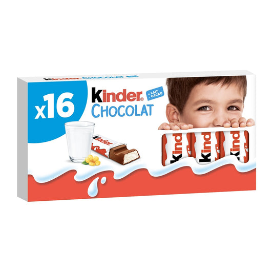 Barres Chocolatées Lait KINDER x16 - 200g