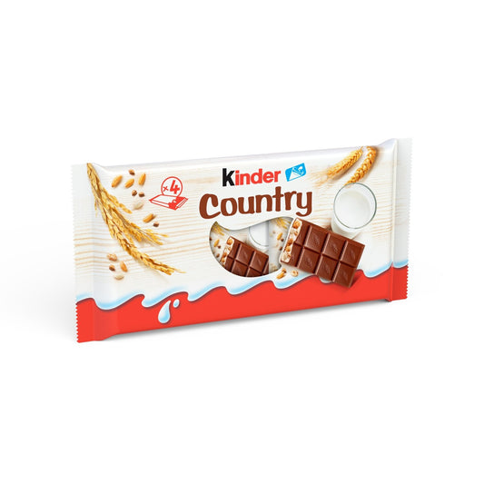Barre Chocolatée Céréales Chocolat KINDER COUNTRY 4 barres - 94g