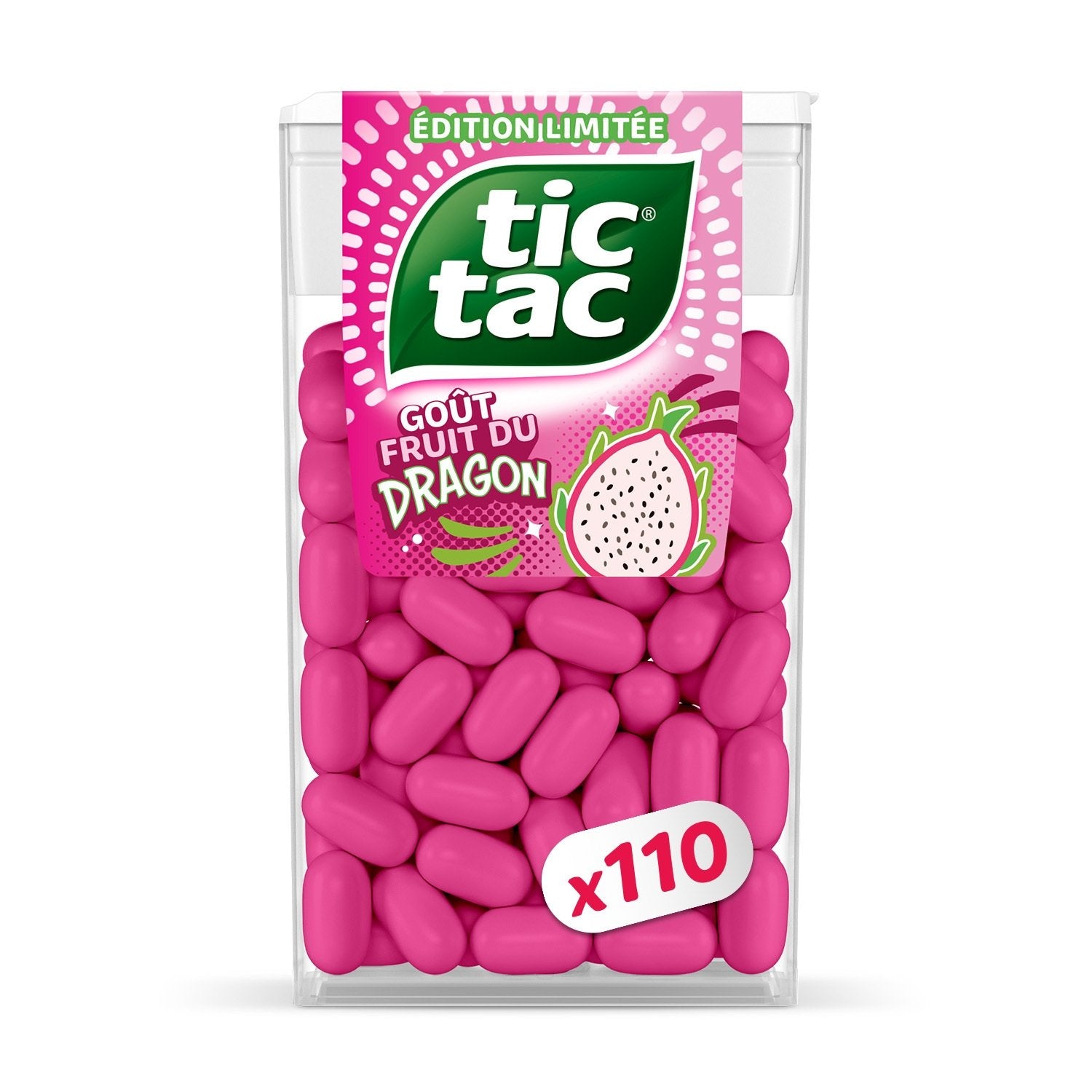 Bonbons Goût Acidulé TIC TAC la boite de 110 pastilles