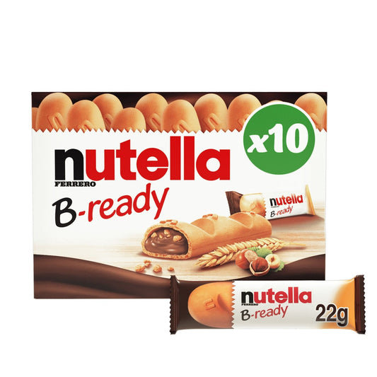 Biscuits Fourrés Noisettes et Cacao NUTELLA B-READY x10 - 220g