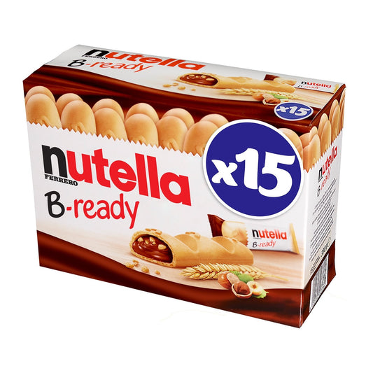 Biscuits Fourrés Noisettes et Cacao NUTELLA B-READY x15 - 330g