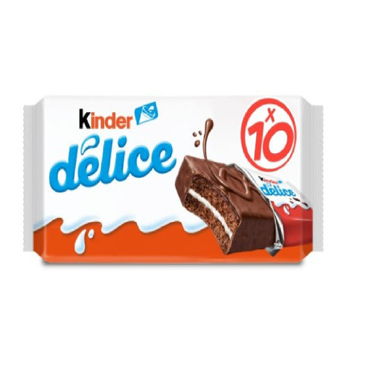 Gâteaux Cacao Fourré au Lait KINDER DELICE 10x 39g