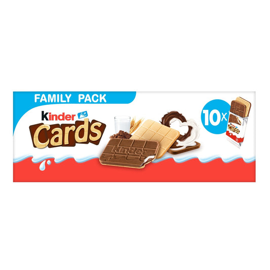 Biscuits Lait et Cacao KINDER CARDS le paquet de 256g