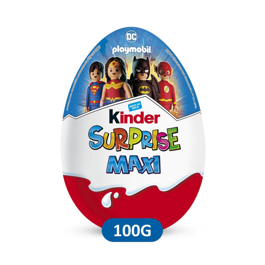 Oeufs au Chocolat Lait Maxi avec Surprise KINDER SURPRISE - Gamme de Noël 2025 l'œuf de 100g