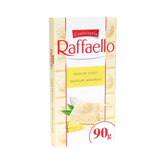 Tablette de Chocolat Blanc Raffaello Noix de Coco et Ananas RAFFAELLO la tablette de 90g