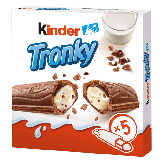 Biscuits Fourrés Noisettes et Cacao KINDER TRONKY x5 - 90g