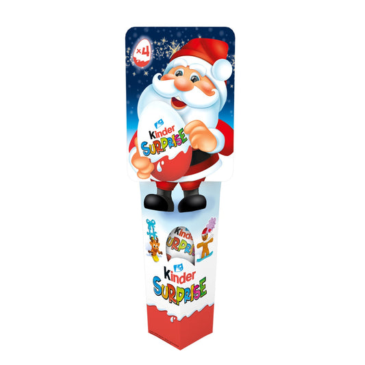 Oeufs au Chocolat Lait Suprise KINDER MINI EGGS - Gamme de Noël 2025 le paquet de 4 œufs