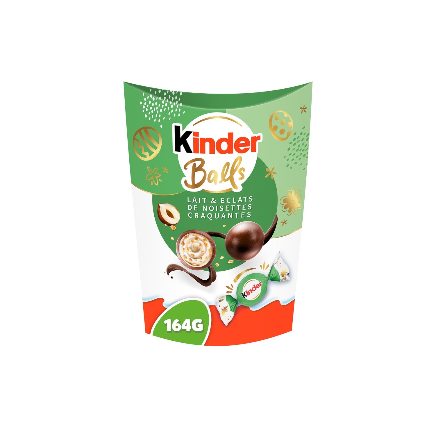 Bouchées de Chocolat Lait Eclats de Noisettes KINDER 