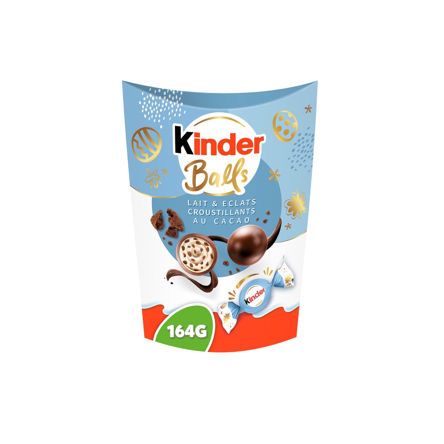 Bouchées de Chocolat Lait Eclats Croustillants de Cacao KINDER 