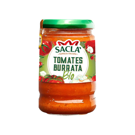 Sauce Tomates et Burrata Bio SACLA le pot de 190g