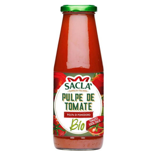 Pulpe de Tomate Bio SACLA la bouteille de 680g