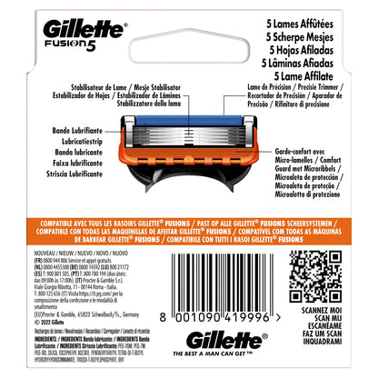 Lames de Rasoir pour Homme Fusion5 X6 GILLETTE