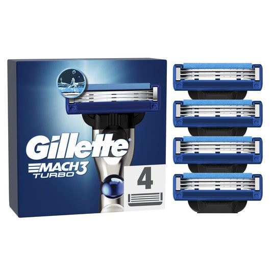Gillette Mach3 Turbo X4 Men's Razor Blades