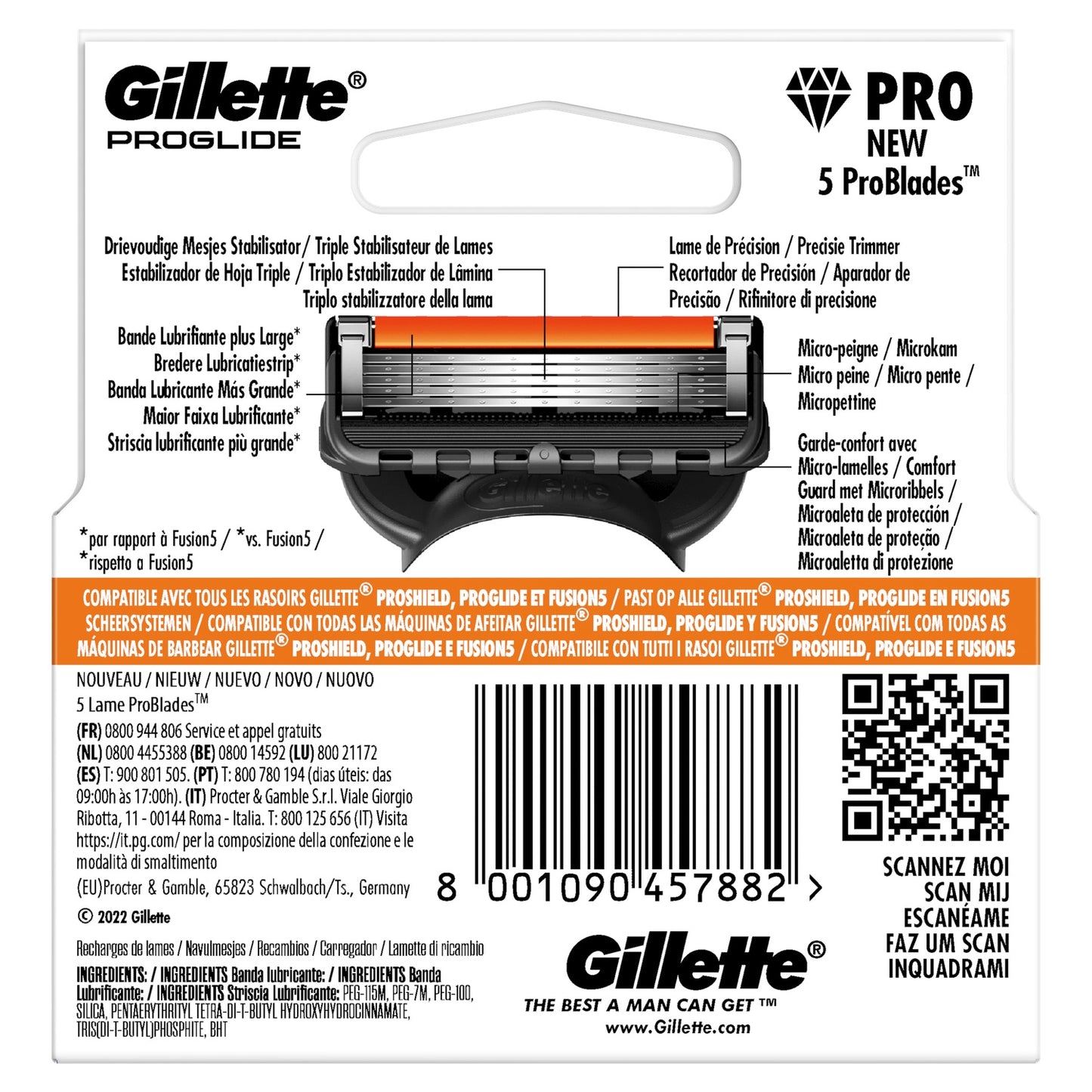 Gillette Proglide Rasierklingen für Herren