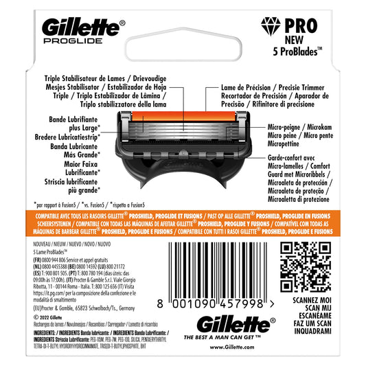 Gillette Proglide Men's Razor Blades