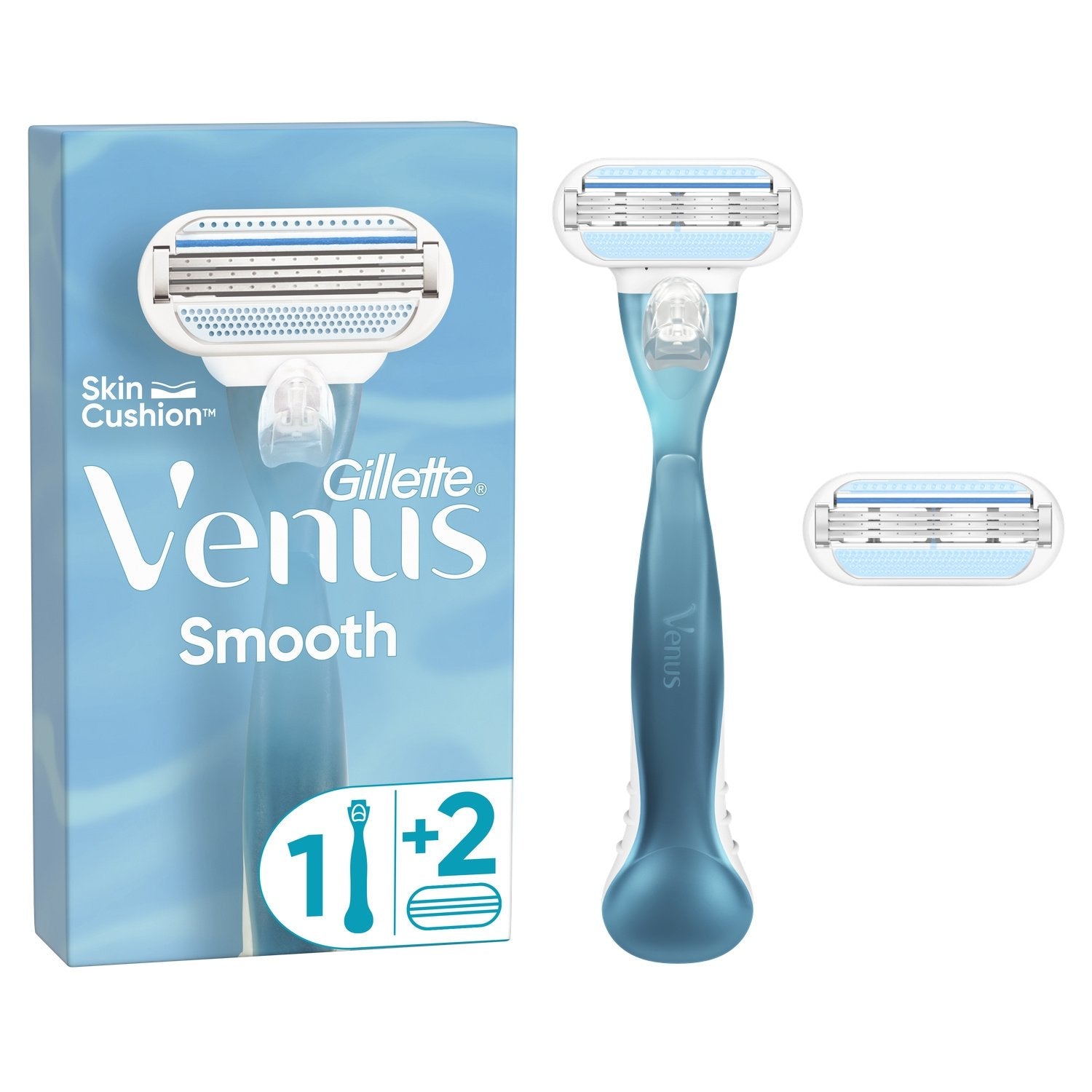 Rasoir Smooth Skin Cushion GILLETTE le rasoir + 2 lames