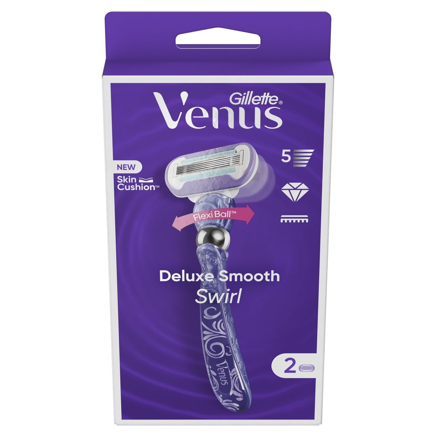 Deluxe Smooth Swirl Razors with GILLETTE VENUS Blades
