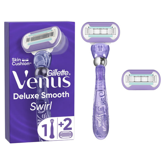 Deluxe Smooth Swirl Razors with GILLETTE VENUS Blades