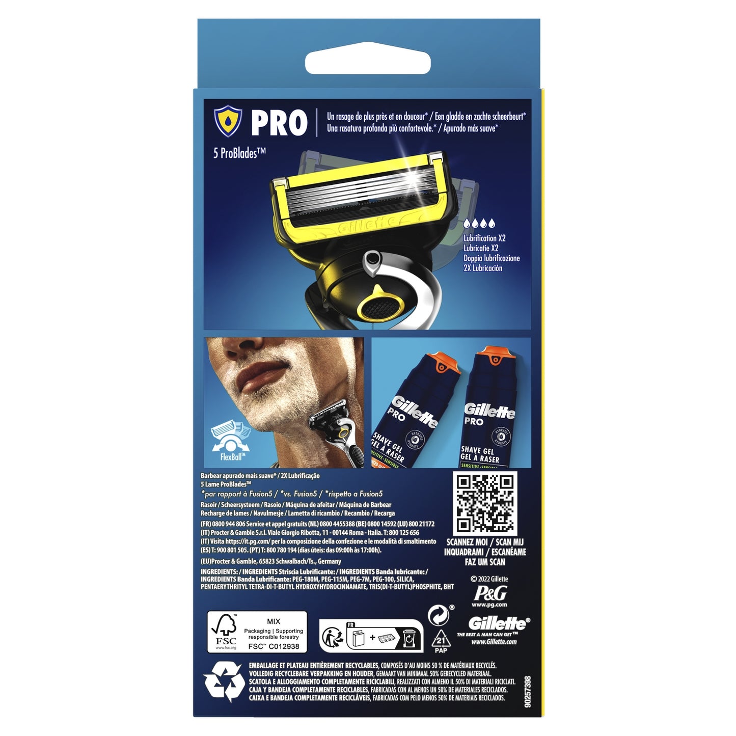 Proshield Razors + 2 Gillette Blades