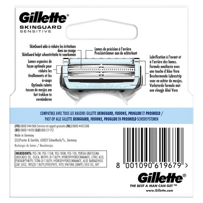 Gillette Skinguard Sensitive Aloe Vera Rasierklingen für Herren