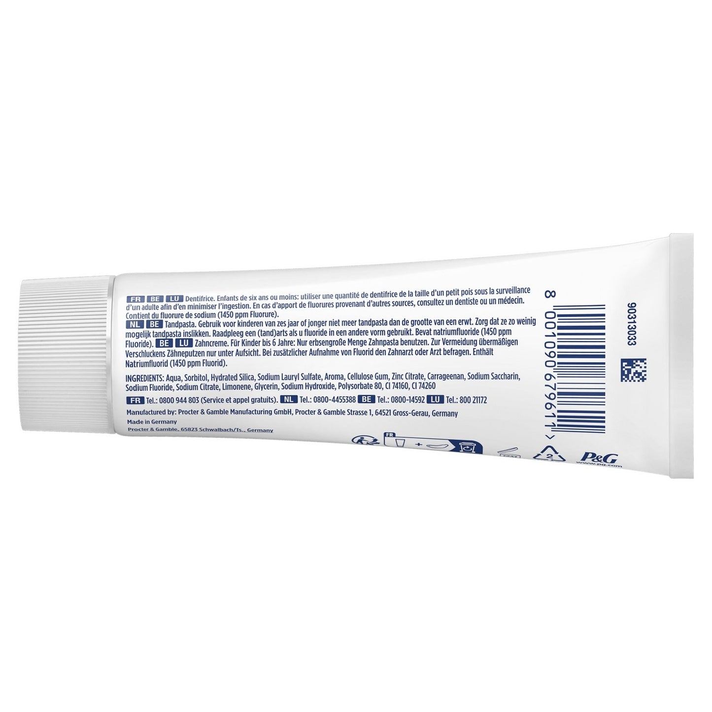 Dentifrice Nettoyage et Protection Fluoré ORAL-B