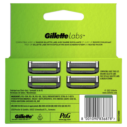 Gillette Labs Razor Blades with Exfoliating Bar