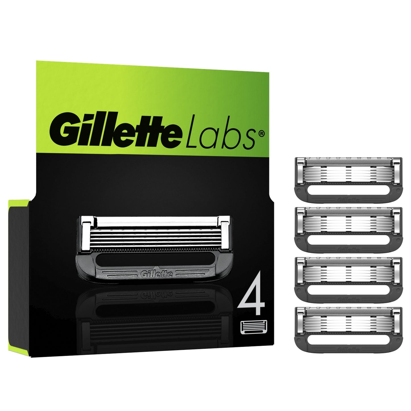 Gillette Labs Razor Blades with Exfoliating Bar