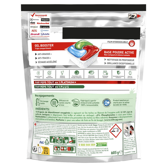 FAIRY Platinum Plus All in 1 Fresh Breeze Dishwasher Tablets