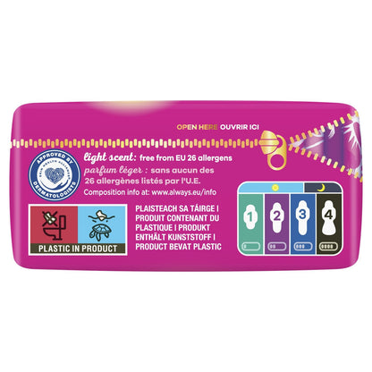 Always Platinum Night Sanitary Towel with Wings Size 3