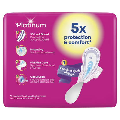 Always Platinum Night Sanitary Towel with Wings Size 3