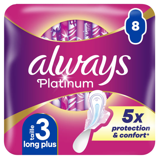 Always Platinum Night Sanitary Towel with Wings Size 3