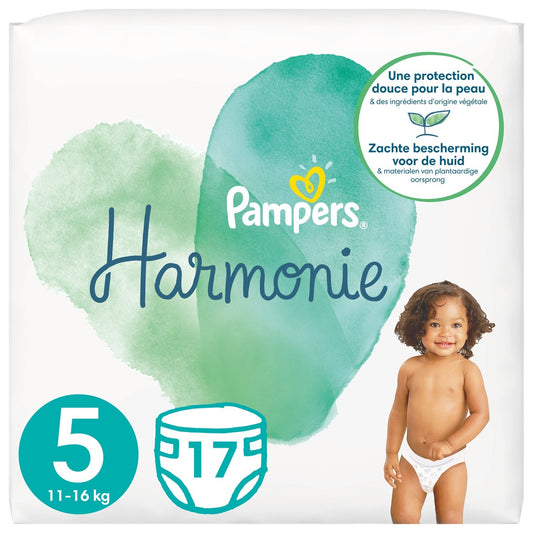 Couches Bébé Taille 5 11kg+ Harmonie PAMPERS