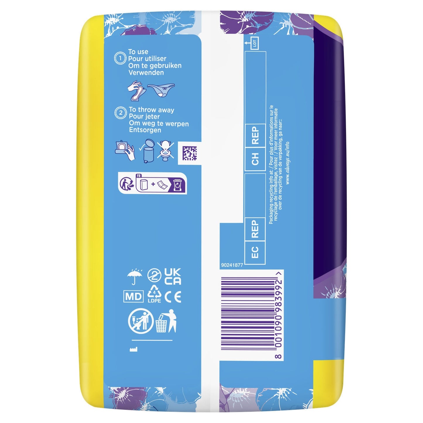 ALWAYS Long Discreet Sanitary Towels
