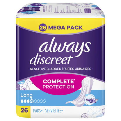 ALWAYS Long Discreet Sanitary Towels