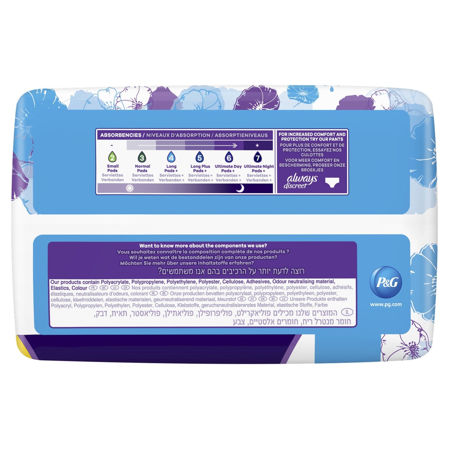 ALWAYS Long Discreet Sanitary Towels