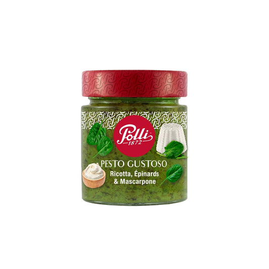 Sauce Pesto Ricotta Epinards et Mascarpone POLLI le pot de 140g