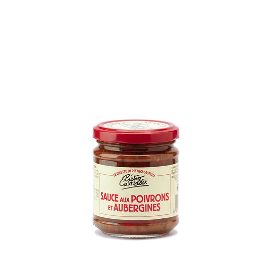 Sauce aux Poivrons et Aubergines PIETRO CASTELLI le pot de 190g