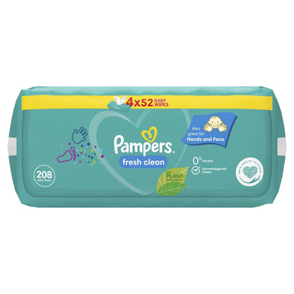 Lingettes Bébé Nettoyantes Fraîches, Parfum Frais PAMPERS