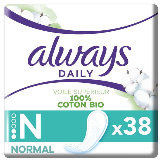 Dailies Panty Liners 0% Color &amp; Fragrance ALWAYS