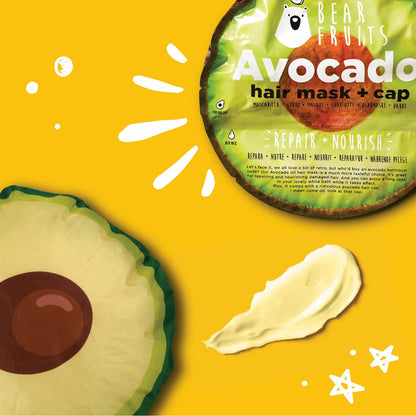 Masque Cheveux Nourish Réparateur Avocat + Charlotte BEAR FRUITS