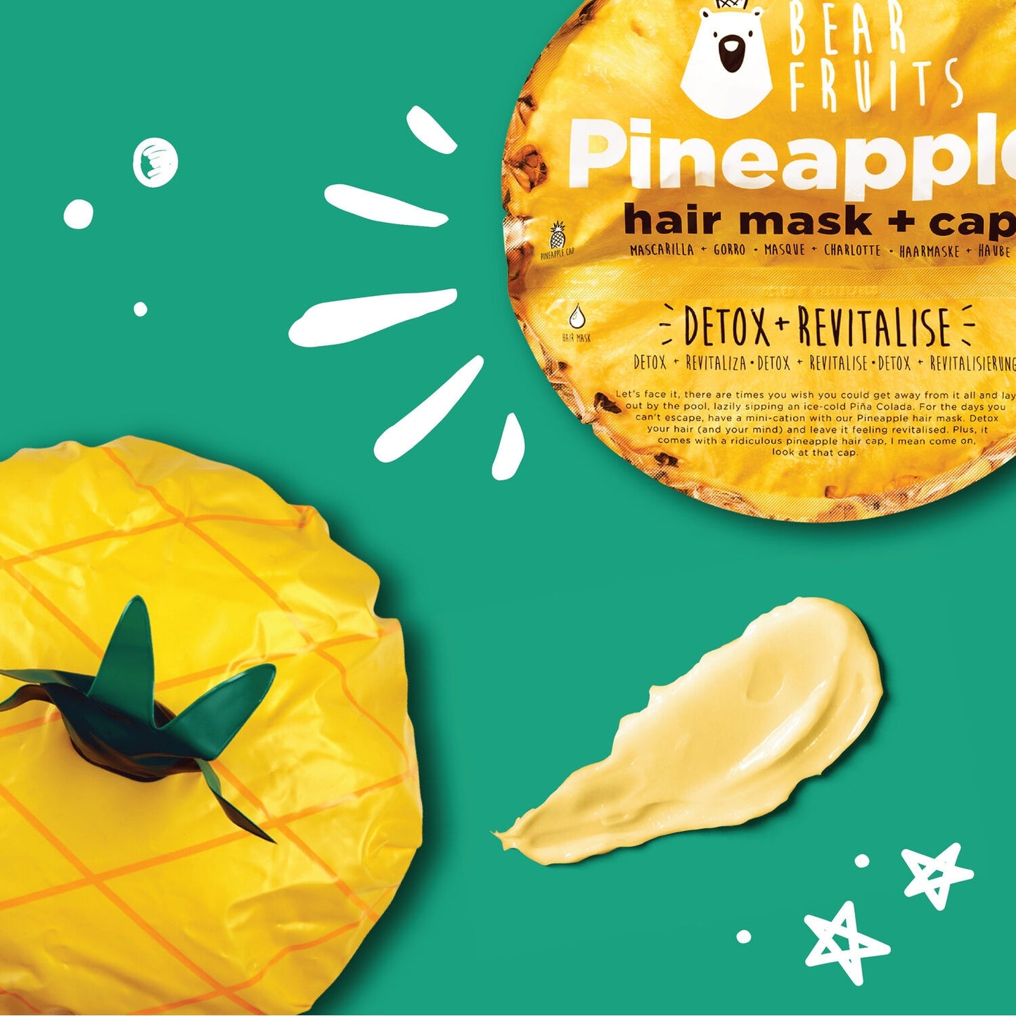 Pineapple + Charlotte Detox Revitalizing Hair Mask BEAR FRUITS