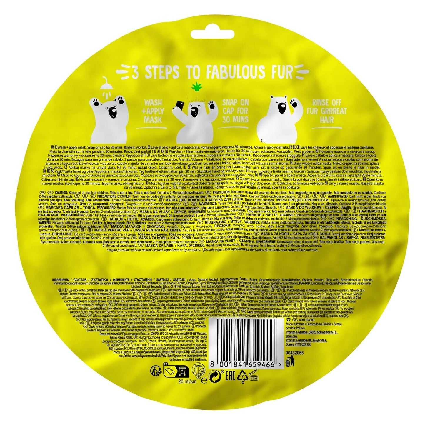 Pineapple + Charlotte Detox Revitalizing Hair Mask BEAR FRUITS