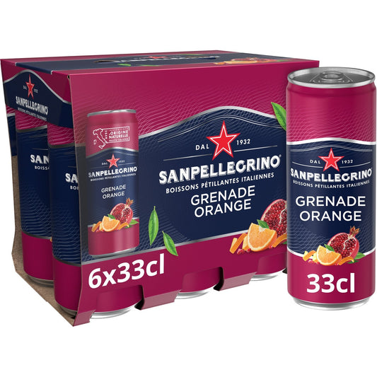 Eau Gazeuse Aromatisée Melograno & Arancia SAN PELLEGRINO