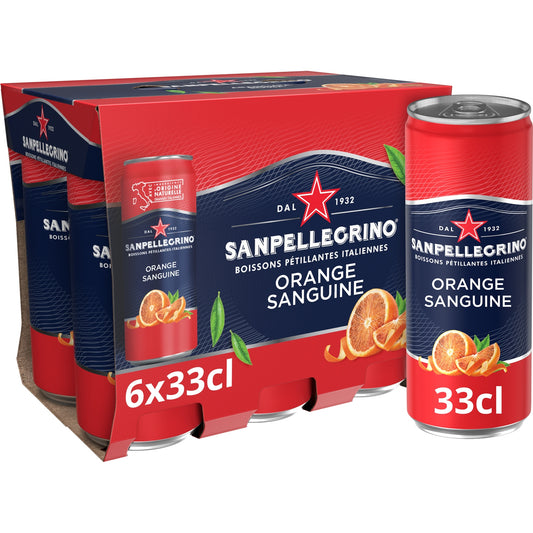 Eau Gazeuse Aromatisée Arancia Rossa SAN PELLEGRINO