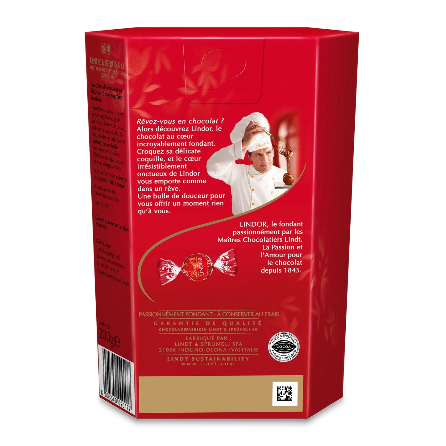 Billes Chocolats Lait Lindor LINDT 