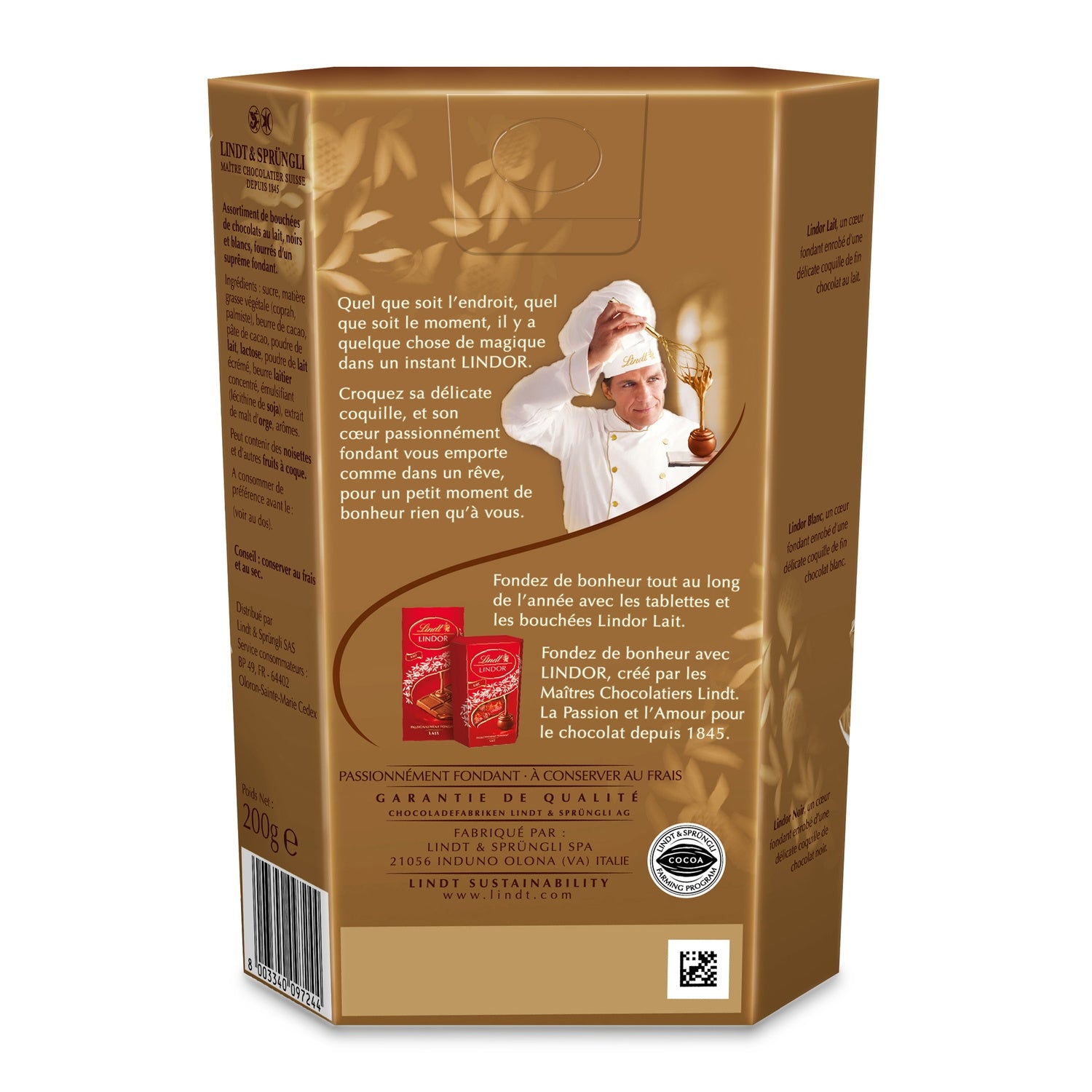 Assortiments de Chocolats Lindor LINDT 