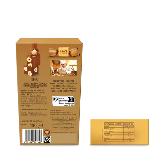 LINDT Milk Chocolate Bites with Roasted Hazelnuts